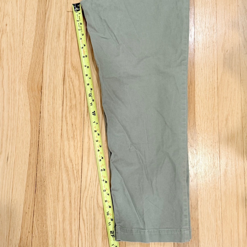 LOFT The Slim Pants Women's Size 10 Olive Green Cotton Blend Casual Trousers - Picture 4 of 10